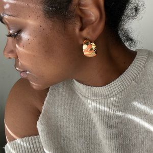 Vintage gold earrings